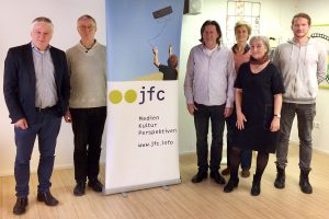 Aktion vor Ort: Andreas Kossiski im jfc Medienzentrum