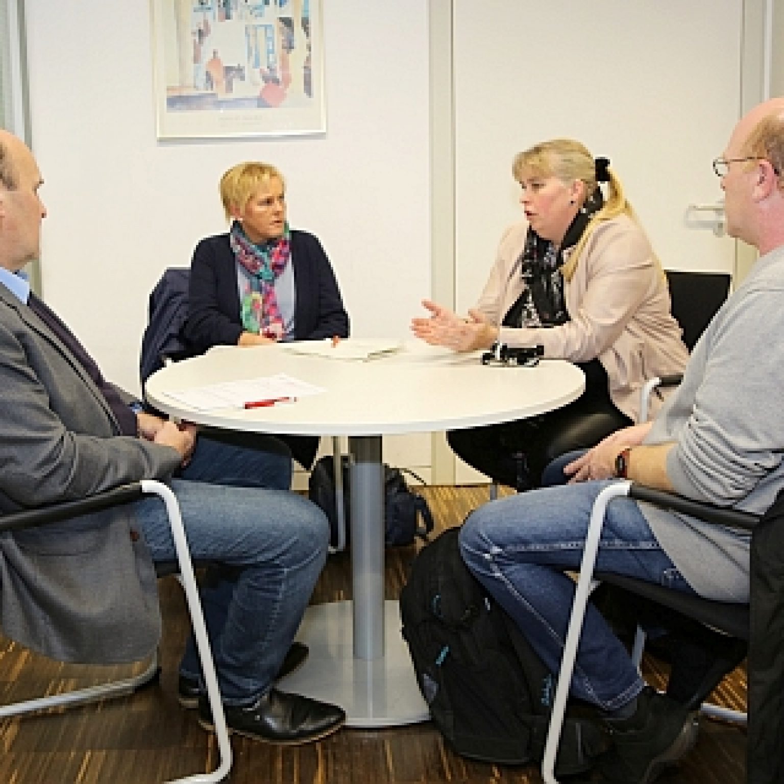 Aktion vor Ort MdL Monika Pieper (PIRATEN) besuchte am 16. November